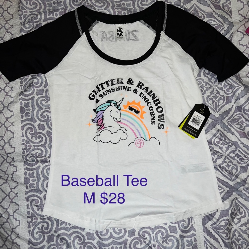 Zumba®️ Baseball Tee - M